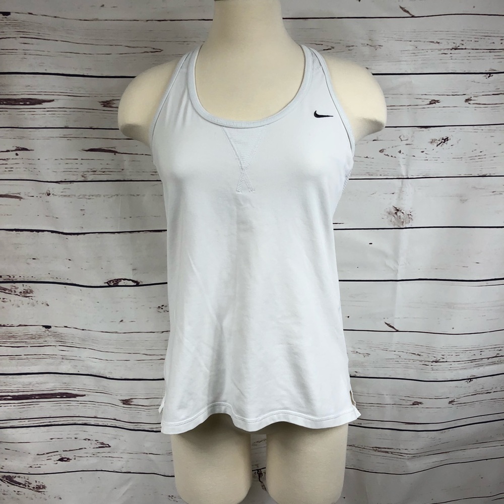 Nike White‎ Drifit Tank